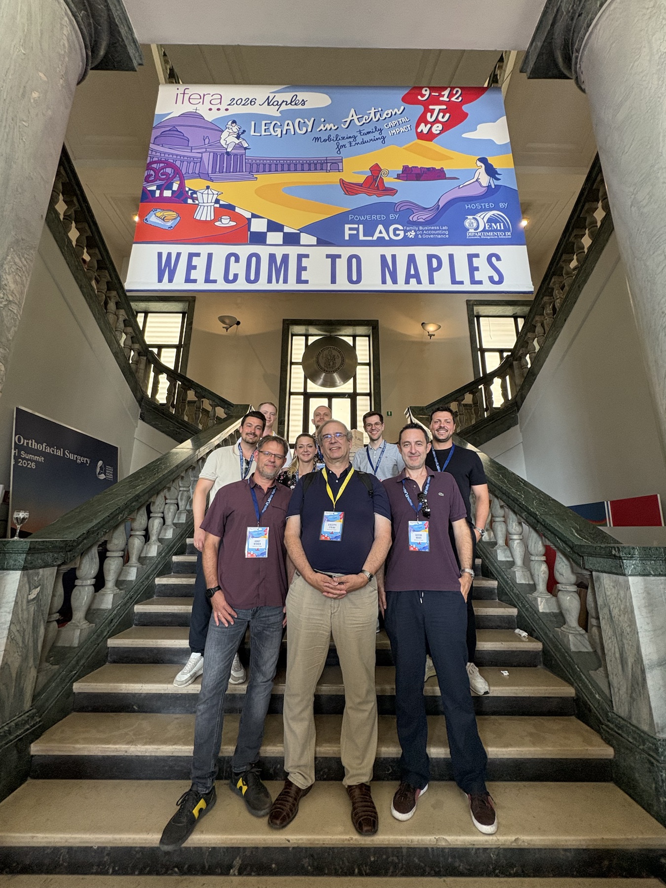 The FBEO team at the IFERA 2026 international conference in Naples